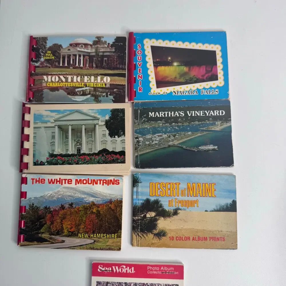 1950 And 60’s Mini Souvenir Color Picture Postcard Booklets